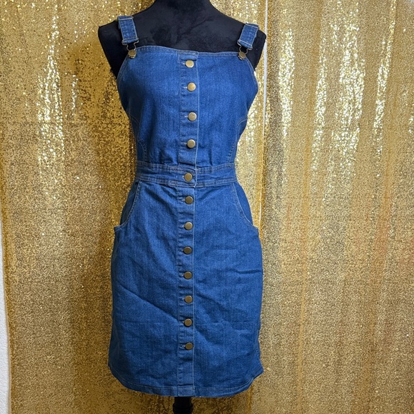 Taxi Dresses & Skirts - Taxi Retro Y2K Denim Dress